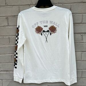 NWT Vans Size S DIY Longsleeve Boyfriend T-Shirt Lizzie Chrysanthemum